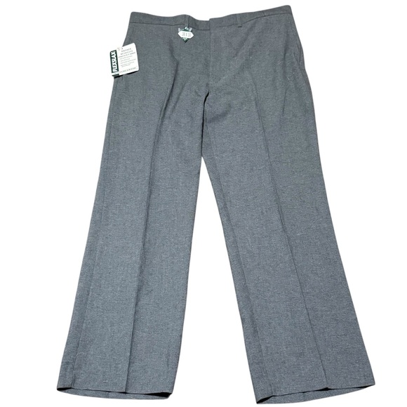 Flexslax Men’s 38x30 Gray Wool Blend Dress Pants Trousers Slacks - Picture 1 of 8